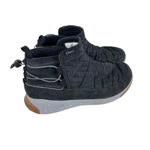 Chaco Borealis Ridge Black Quilted Pull On Toggle Waterproof Ankle Boots Size 9 - Picture 2 of 9